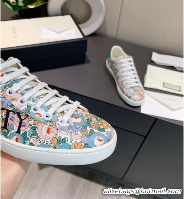 Sumptuous Gucci x Disney Ace Liberty London Floral Sneaker Pink 120274