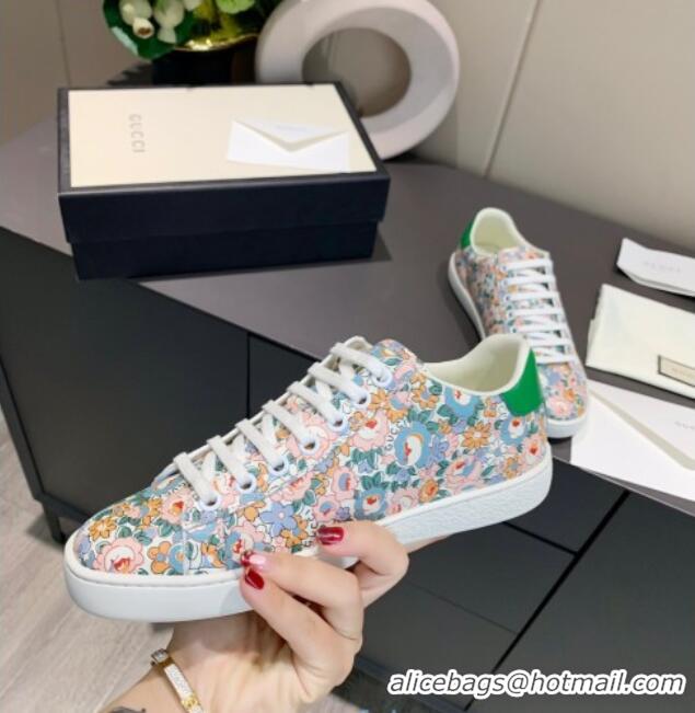 Sumptuous Gucci x Disney Ace Liberty London Floral Sneaker Pink 120274