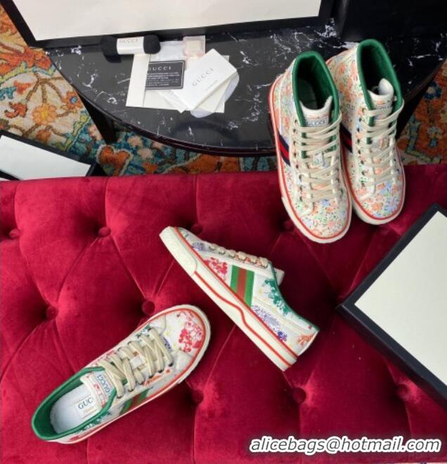 Unique Discount Gucci x Disney Tennis 1977 Low-Top Sneakers in White Canvas 120309