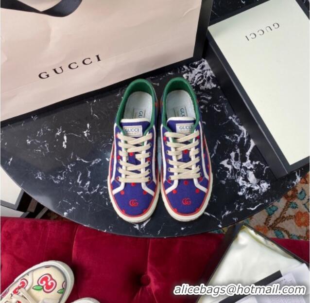 Top Quality Gucci Tennis 1977 Low-Top Sneakers in Purple GG Canvas 120317