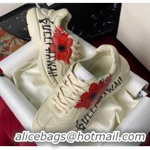 Stylish Gucci Hawaii Print Rhyton Sneaker 120328 