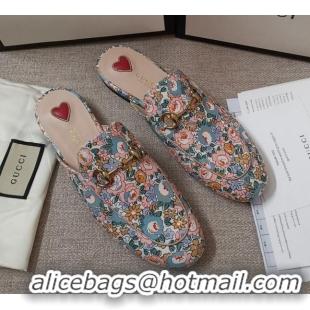 Design Gucci Liberty London Floral Mules 010924 Pink