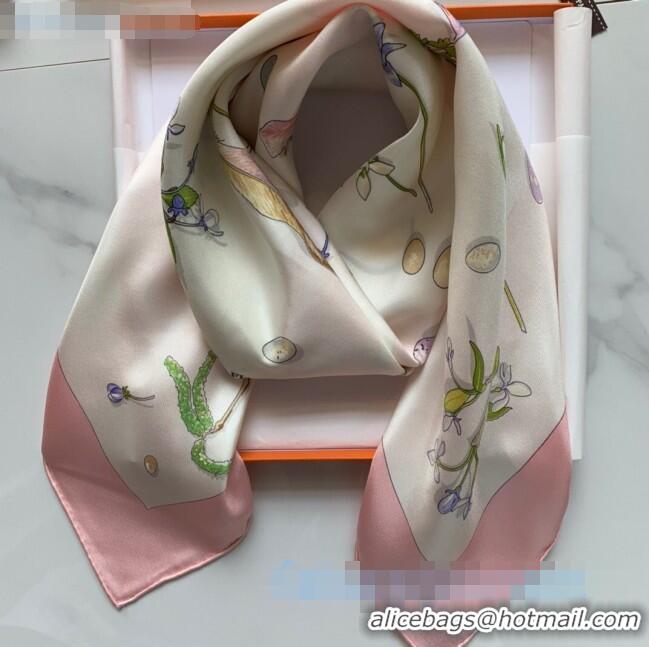 Promotional Hermes Knight Silk Twill Square Scarf 90x90cm H2938 Pink 2020