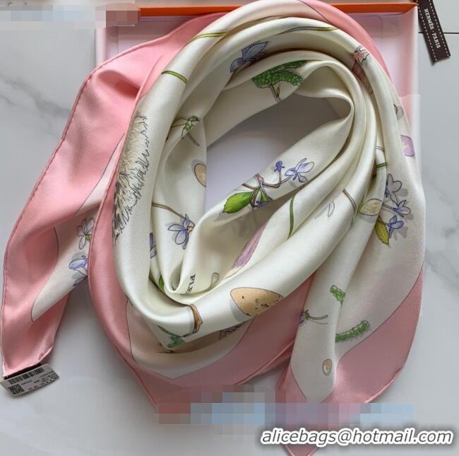 Promotional Hermes Knight Silk Twill Square Scarf 90x90cm H2938 Pink 2020