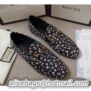 Duplicate Gucci Liberty London Floral Loafers 010925 Black