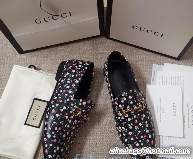 Duplicate Gucci Liberty London Floral Loafers 010925 Black