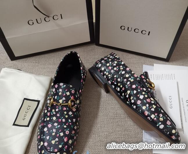 Duplicate Gucci Liberty London Floral Loafers 010925 Black