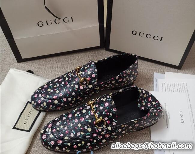 Duplicate Gucci Liberty London Floral Loafers 010925 Black