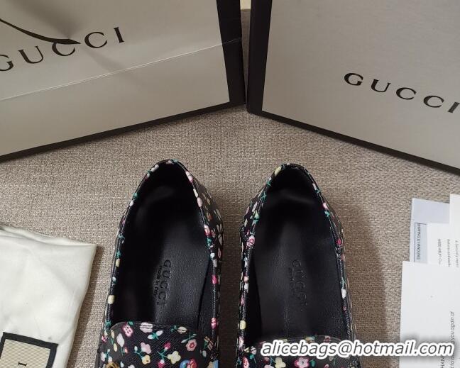 Duplicate Gucci Liberty London Floral Loafers 010925 Black