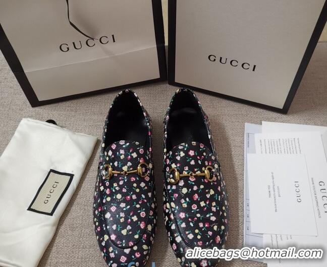 Duplicate Gucci Liberty London Floral Loafers 010925 Black