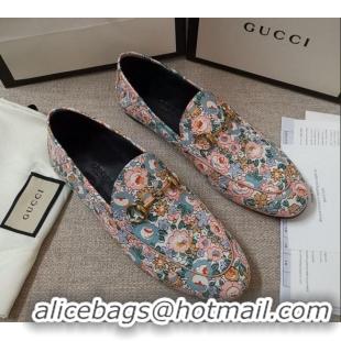 Stylish Gucci Liberty London Floral Loafers 010926 Pink