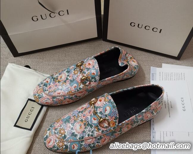 Stylish Gucci Liberty London Floral Loafers 010926 Pink