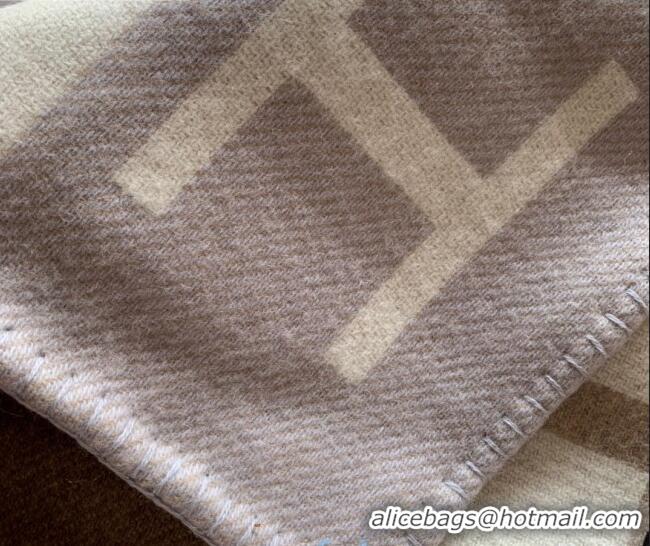 Best Product Hermes Avalon Wool Cashmere Blanket 140x170cm Coffee H8510 Brown/Grey 2020