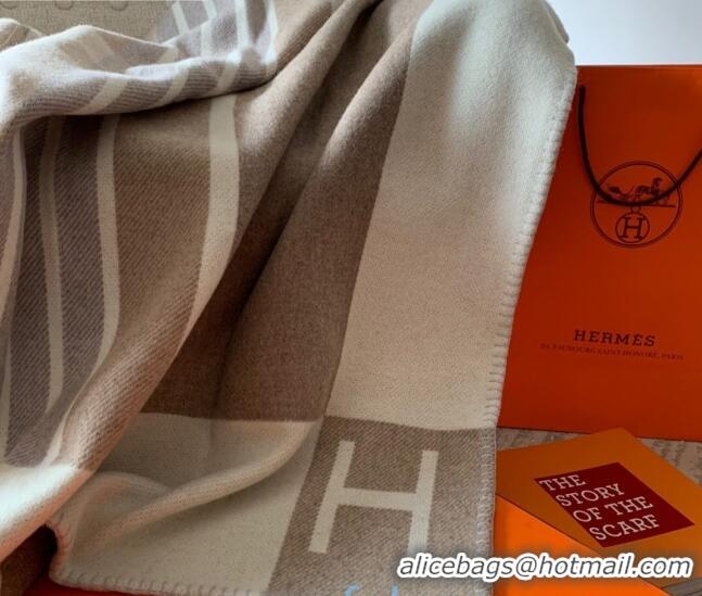 Best Product Hermes Avalon Wool Cashmere Blanket 140x170cm Coffee H8510 Brown/Grey 2020