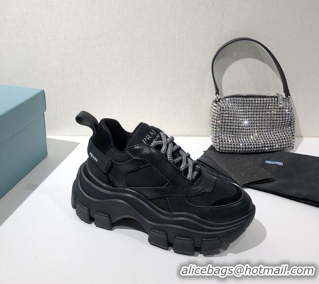 Best Product Prada Block Sneakers 061506 Black