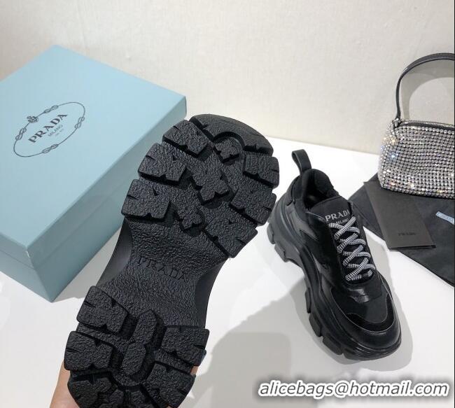 Best Product Prada Block Sneakers 061506 Black