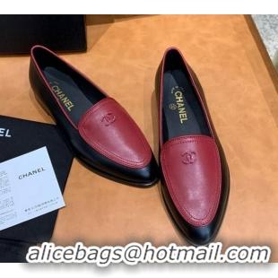 Good Looking Chanel Calfskin Loafers with CC Logo Charm G36717 Black/Brown