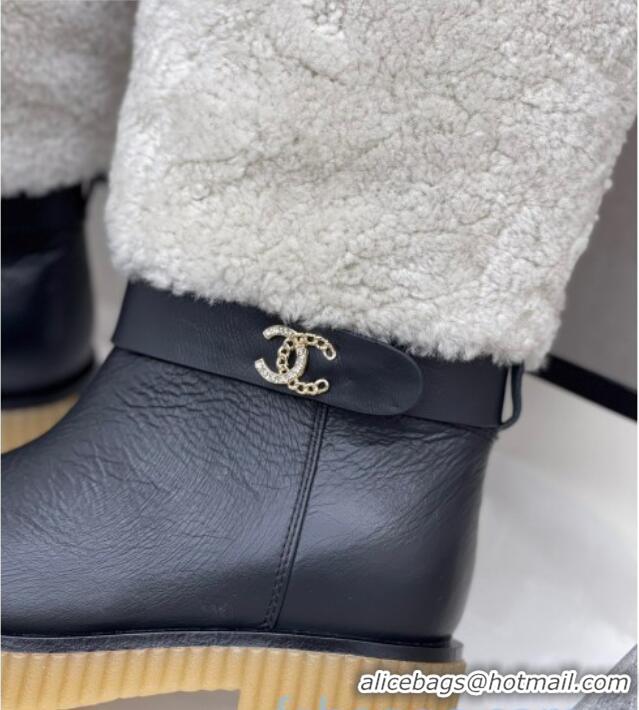 Luxury Cheap Chanel Crumpled Calfskin Wool around 38cm High Boots 120124 White