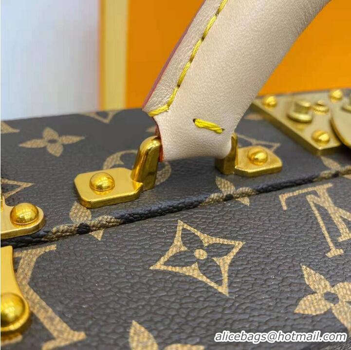 Top Design Louis Vuitton Monogram Canvas Treasure Box Original Leather 40688 Brown