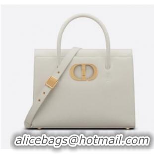 Luxury Classic DIOR LARGE ST HONORE TOTE Grained Calfskin M9306UBAE WHITE