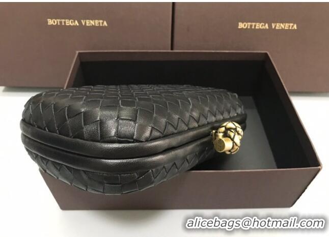 Spot Bulk Bottega Veneta Knot Woven Lambskin Clutch with Chain BV11010 Dark Green