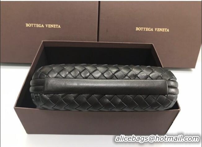 Spot Bulk Bottega Veneta Knot Woven Lambskin Clutch with Chain BV11010 Dark Green