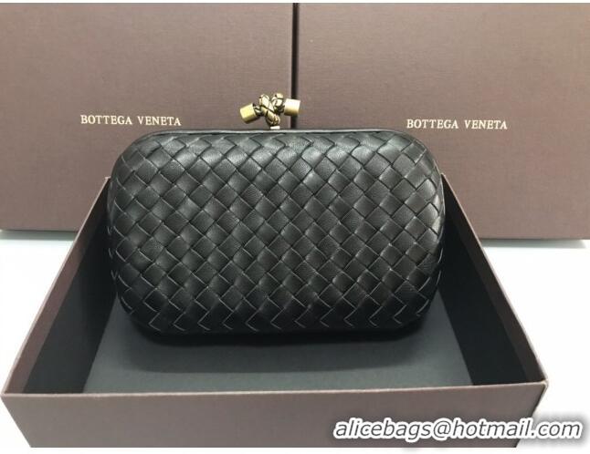 Spot Bulk Bottega Veneta Knot Woven Lambskin Clutch with Chain BV11010 Dark Green