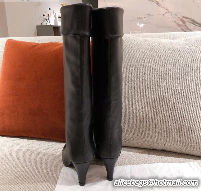 Duplicate Chanel Calfskin High Boots G36438 Black