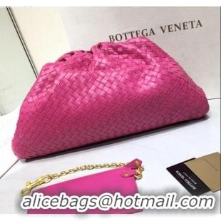 Purchase Bottega Veneta The Large Pouch Clutch in Woven Lambskin BV0417 Pink 2020