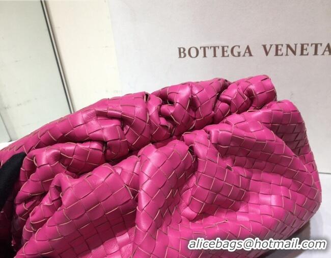 Purchase Bottega Veneta The Large Pouch Clutch in Woven Lambskin BV0417 Pink 2020