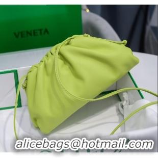 Most Popular Bottega Veneta The Mini Pouch Soft Clutch Bag in Calfskin BV0910 Kiwi Green 2020