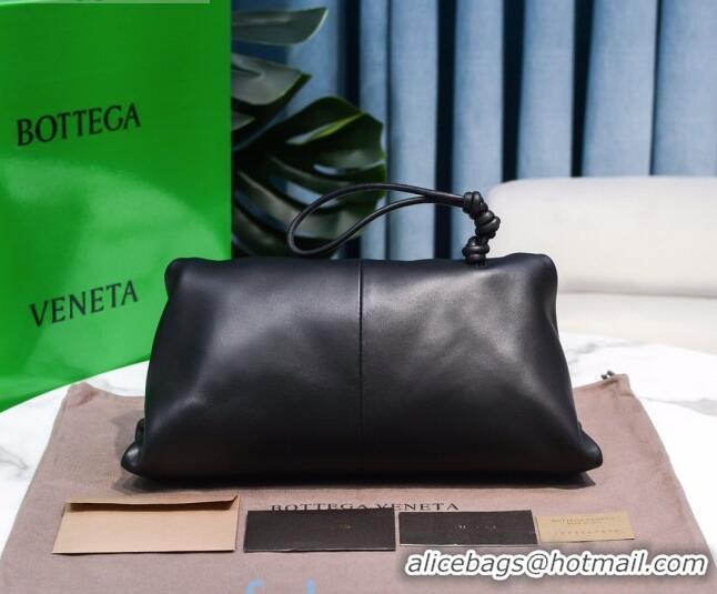 Unique Discount Bottega Veneta BV Trine Lambskin Clutch BV1517 Black 2020