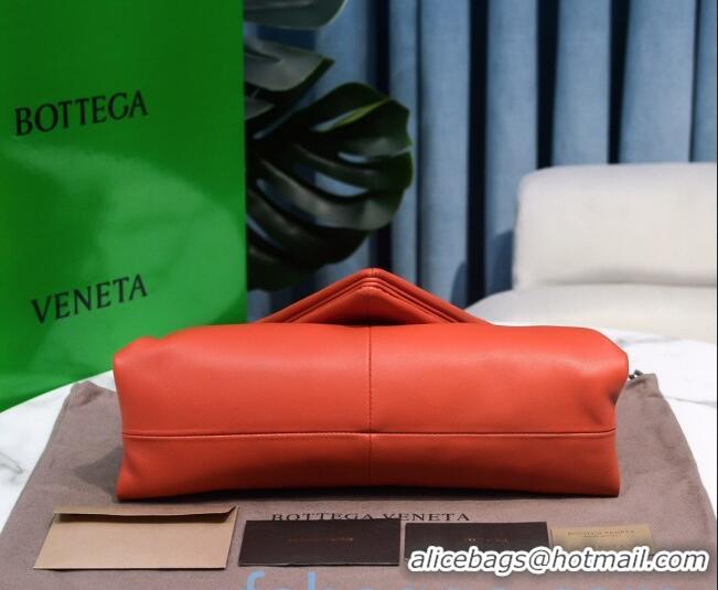 New Design Bottega Veneta BV Trine Lambskin Clutch BV1517 Orange 2020