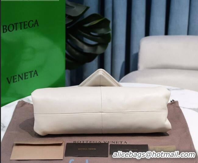 Buy Cheapest Bottega Veneta BV Trine Lambskin Clutch BV1517 White 2020