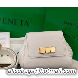 Free Shipping Bottega Veneta Mini Belt Bag in Textured Leather BV1715 White 2020