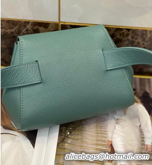 Best Quality Bottega Veneta Mini Belt Bag in Textured Leather BV1715 Blue Seafoam 2020