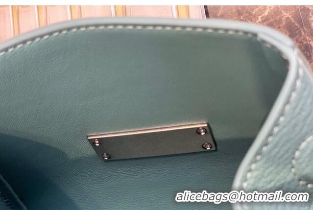 Best Quality Bottega Veneta Mini Belt Bag in Textured Leather BV1715 Blue Seafoam 2020