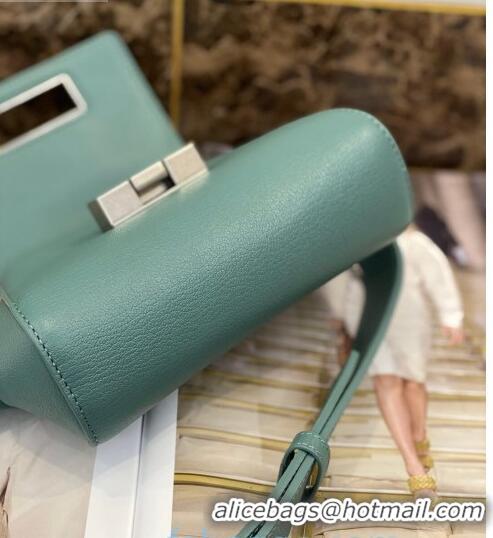 Best Quality Bottega Veneta Mini Belt Bag in Textured Leather BV1715 Blue Seafoam 2020