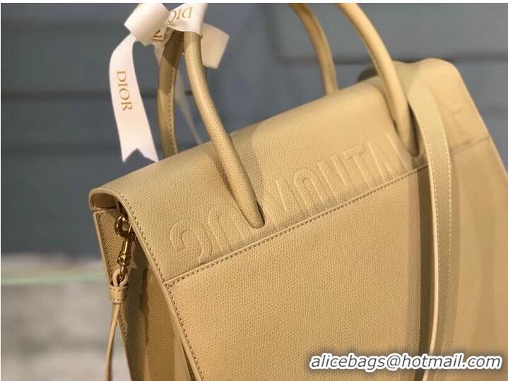 Best Price DIOR LARGE ST HONORE TOTE Grained Calfskin M9306UBAE apricot