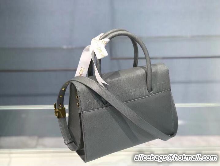 Affordable Price DIOR MEDIUM ST HONORE TOTE Grained Calfskin M9321UMBA gray