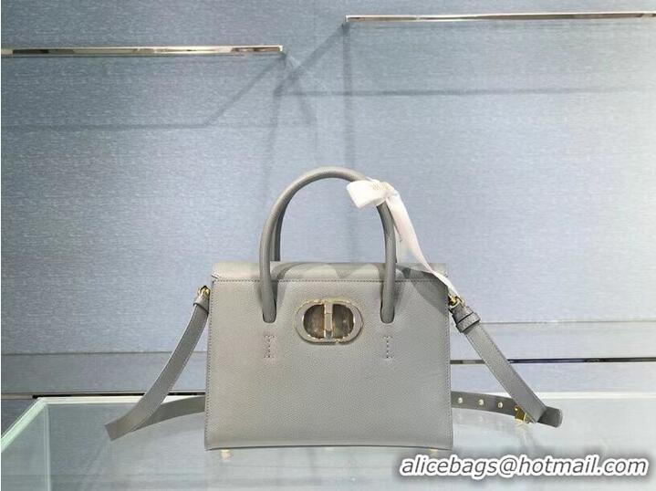 Affordable Price DIOR MEDIUM ST HONORE TOTE Grained Calfskin M9321UMBA gray