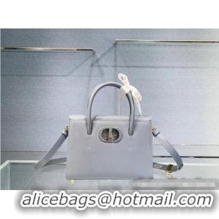 Top Quality DIOR MEDIUM ST HONORE TOTE Grained Calfskin M9321UMBA sky blue