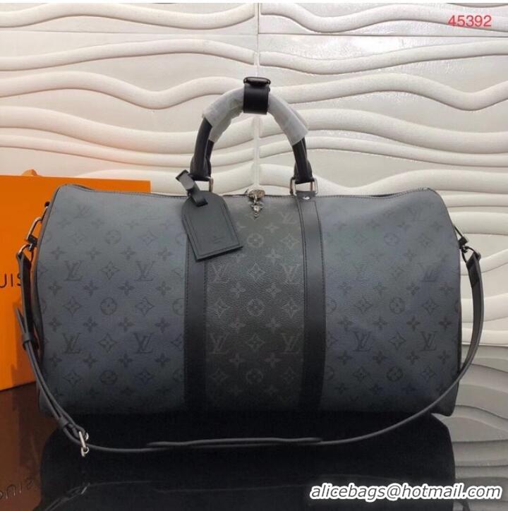 Buy Classic Louis Vuitton Monogram Eclipse Canvas KEEPALL BANDOULIERE 50 M45392 Black