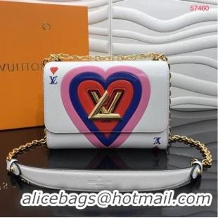 Luxury Cheap Louis Vuitton GAME ON TWIST PM M57460 white