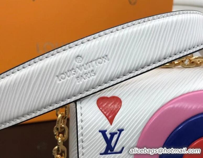 Luxury Cheap Louis Vuitton GAME ON TWIST PM M57460 white