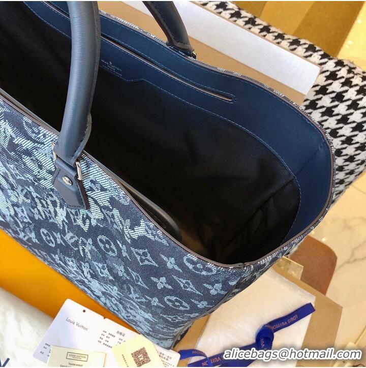 Spot Bulk Louis Vuitton Monogram Pastel Nior Grand Sac Denim Bag M57284 Black