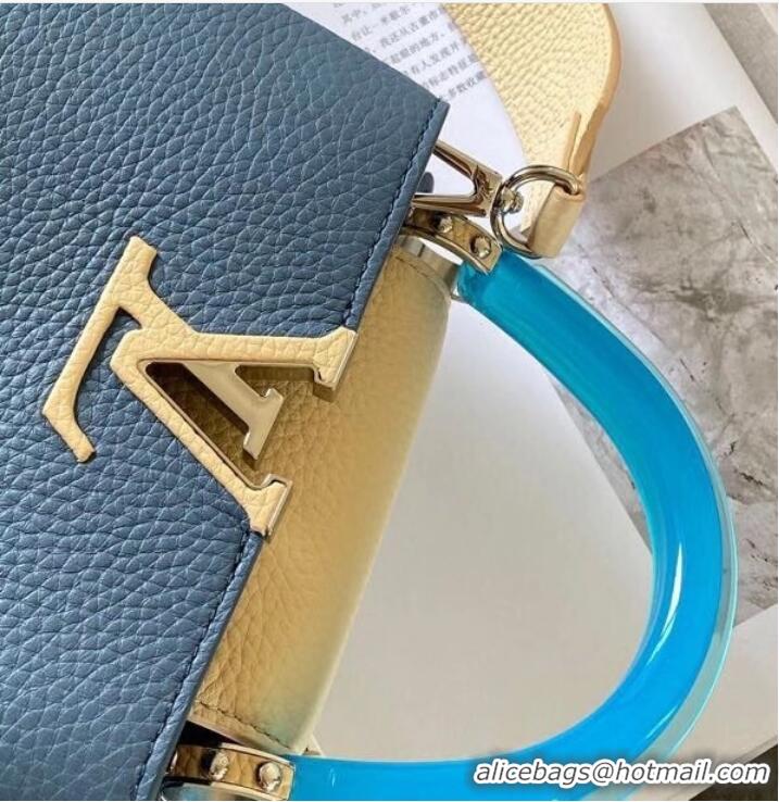 Well Crafted Louis vuitton CAPUCINES MINI M56072 LIGHT BLUE