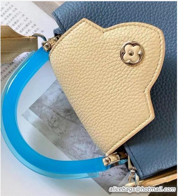 Well Crafted Louis vuitton CAPUCINES MINI M56072 LIGHT BLUE