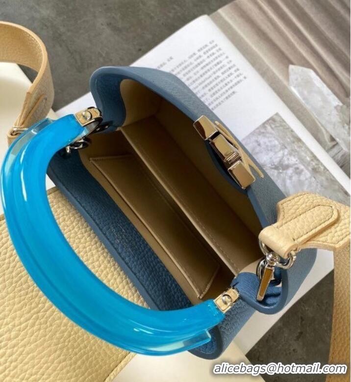 Well Crafted Louis vuitton CAPUCINES MINI M56072 LIGHT BLUE