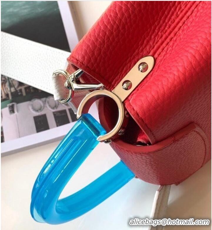 Market Sells Louis vuitton Taurillon Leather CAPUCINES MINI M56072 RED